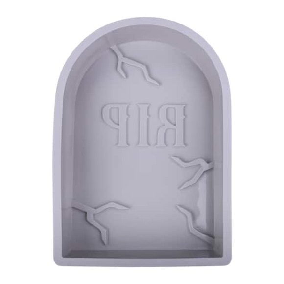 Halloween Baking Mold Tombstone Silicone Cake Mold by Celebrate It® 8” x 12” - Picture 3 of 4